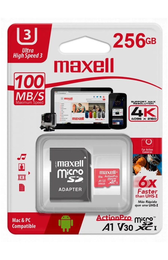 MEMORIA MAXELL MICRO SD 256 GB - Jumbo
